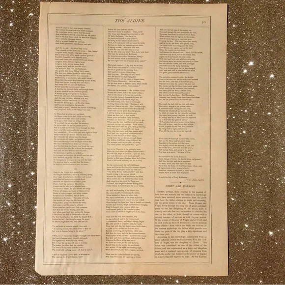 Angel Night Print by R. Brend’amour 1875 vintage art - Picture 7 of 13